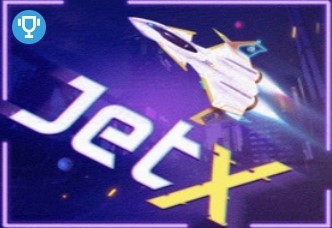 Yangi avlod 'JetX' o'yinining tez va adrenalinli uchar apparatini aks ettiruvchi tasvir.